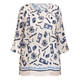 Luisa Viola Print Top Blue 