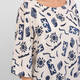 Luisa Viola Print Top Blue 