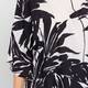 Luisa Viola Leaf Print Tunic Black and White 