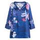 Luisa Viola Satin Tunic Blue 