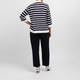 Luisa Viola Striped Y-Neck Tunic Navy 