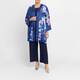 Luisa Viola Satin Long Jacket Blue 