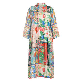 Lula Soul Print Maxi Dress Multicolour  - Plus Size Collection