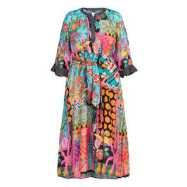 Lula Life Print Maxi Dress Multicolour  - Plus Size Collection