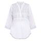 LulaSoul Embroidered Sequin Cotton Tunic White 