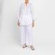 LulaSoul Embroidered Sequin Cotton Tunic White 