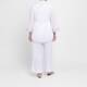 LulaSoul Embroidered Sequin Cotton Tunic White 