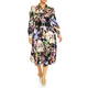 Marina Rinaldi Jewel Print Satin Shirt Dress