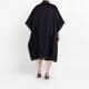 Marina Rinaldi Leather Trimmed Cape Black