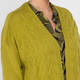 Marina Rinaldi 100% Virgin Wool Cardigan Chartreuse 