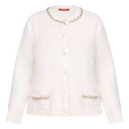 Marina Rinaldi Jewel Embellished Cardigan Ivory - Plus Size Collection