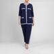 Marina Rinaldi Knitted Trousers Navy 
