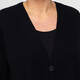 Marina Rinaldi Wool and Cashmere Cardigan Rhinestone Black