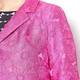 MARINA RINALDI fuchsia brocade formal COAT