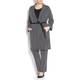 MARINA RINALDI monochrome micro check long JACKET