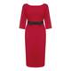 MARINA RINALDI red corsage DRESS