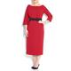 MARINA RINALDI red corsage DRESS