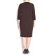 Marina Rinaldi aubergine shift 3/4 sleeve DRESS