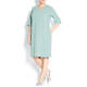 MARINA RINALDI duckegg blue shift DRESS