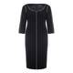 Marina Rinaldi black sheath DRESS with white piping