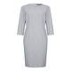 MARINA RINALDI grey round neck panelled DRESS