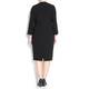 MARINA RINALDI crossover V neck black DRESS