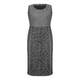 MARINA RINALDI high waist jacquard DRESS with optional sleeves