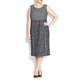 MARINA RINALDI high waist jacquard DRESS with optional sleeves