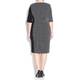 MARINA RINALDI monochrome micro-check panel DRESS