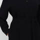 Marina Rinaldi Compact Triacetate Shirt Dress Black