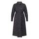 Marina Rinaldi Cotton Poplin Bird Print Shirt Dress Black 