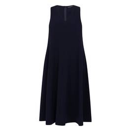 Marina Rinaldi Cady Dress Navy with Optional Sleeve - Plus Size Collection