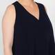 Marina Rinaldi Cady Dress Navy with Optional Sleeve