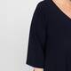 Marina Rinaldi Cady Dress Navy with Optional Sleeve