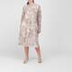 Marina Rinaldi Georgette Printed Dress Beige 