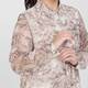 Marina Rinaldi Georgette Printed Dress Beige 