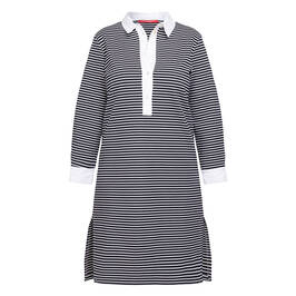 Marina Rinaldi Stripe Jersey Dress Navy - Plus Size Collection