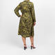 Marina Rinaldi Leaf Print Shirt Dress Khaki