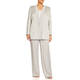 Marina Rinaldi Envers Satin Pull-On Trousers Pearl Grey 