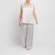 Marina Rinaldi Envers Satin Pull-On Trousers Pearl Grey 