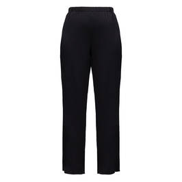 Marina Rinaldi Wide Leg Pull-On Satin Trousers Black - Plus Size Collection
