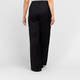 Marina Rinaldi Wide Leg Pull-On Satin Trousers Black