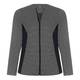 MARINA RINALDI Monochrome micro-check zip-up JACKET