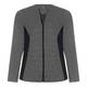 MARINA RINALDI Monochrome micro-check zip-up JACKET