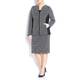 MARINA RINALDI Monochrome micro-check zip-up JACKET