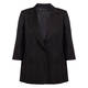 Marina Rinaldi Linen Blazer Black 