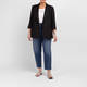 Marina Rinaldi Linen Blazer Black 