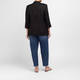 Marina Rinaldi Linen Blazer Black 