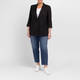 Marina Rinaldi Linen Blazer Black 