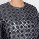 Marina Rinaldi Jacquard Long Jacket Navy 
